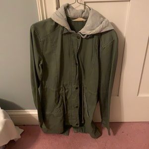 Army green light jacket